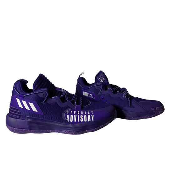 Adidas Dame 7 EXTPLY Opponent Advisory Purple Mens size 18 GW7901 Nwob